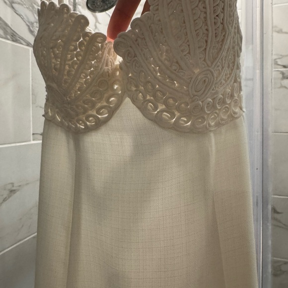 Elegant White Dress By Clea - Picture 5 of 7